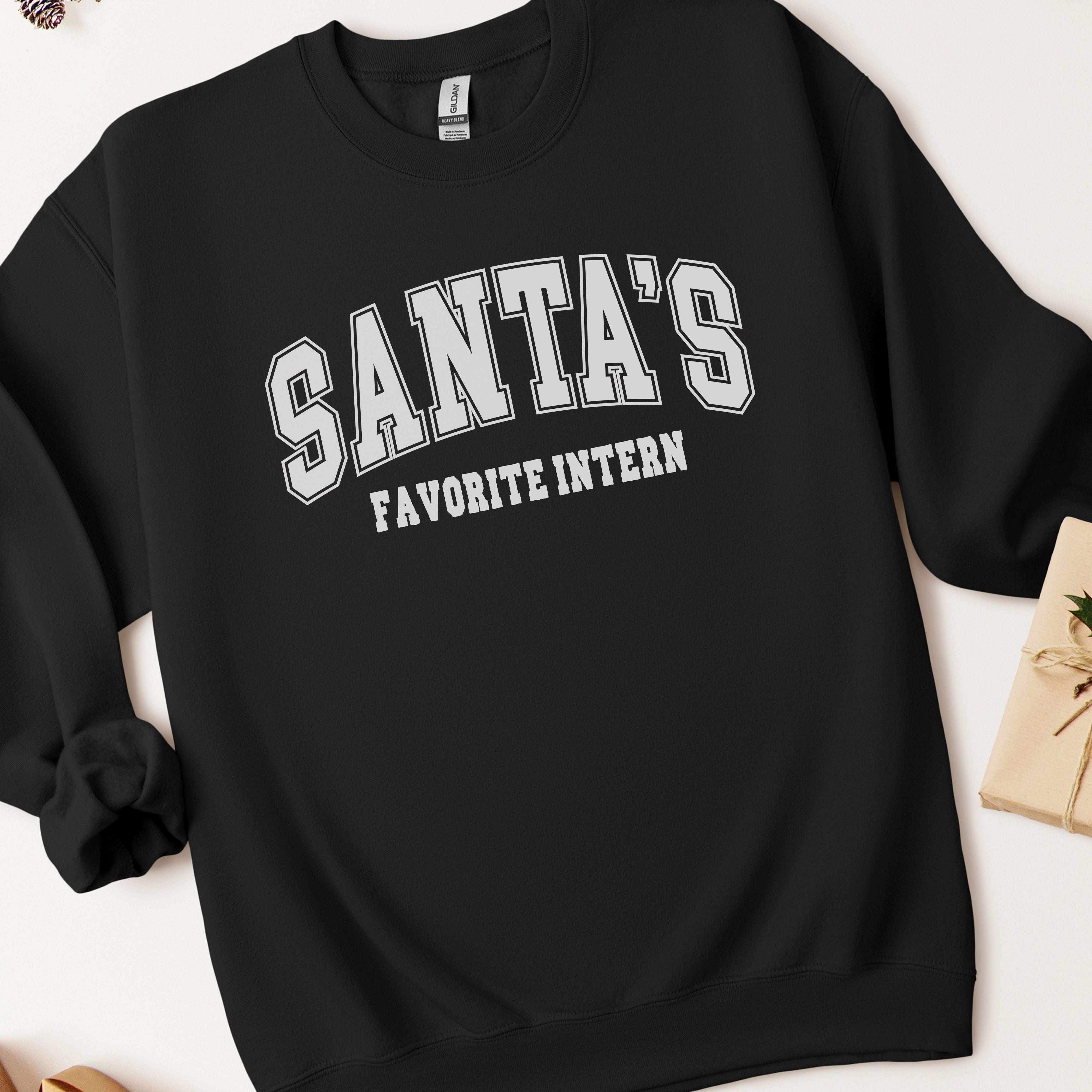 Santa's Favorite Intern Christmas Sweatshirt