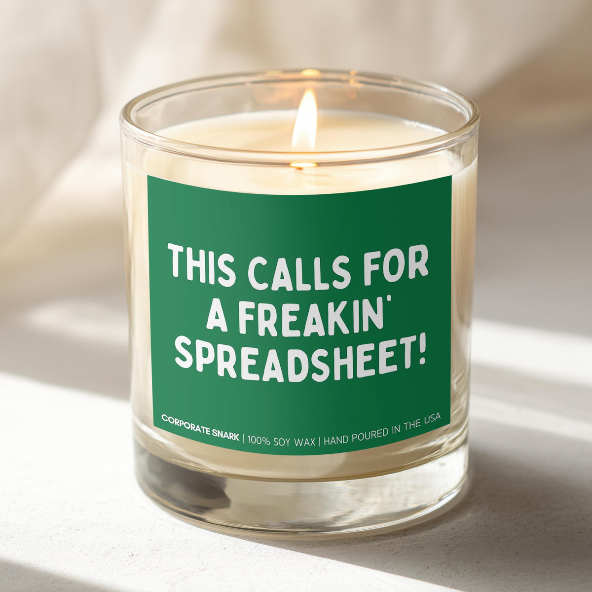 This Calls For A Freakin' Spreadsheet Candle
