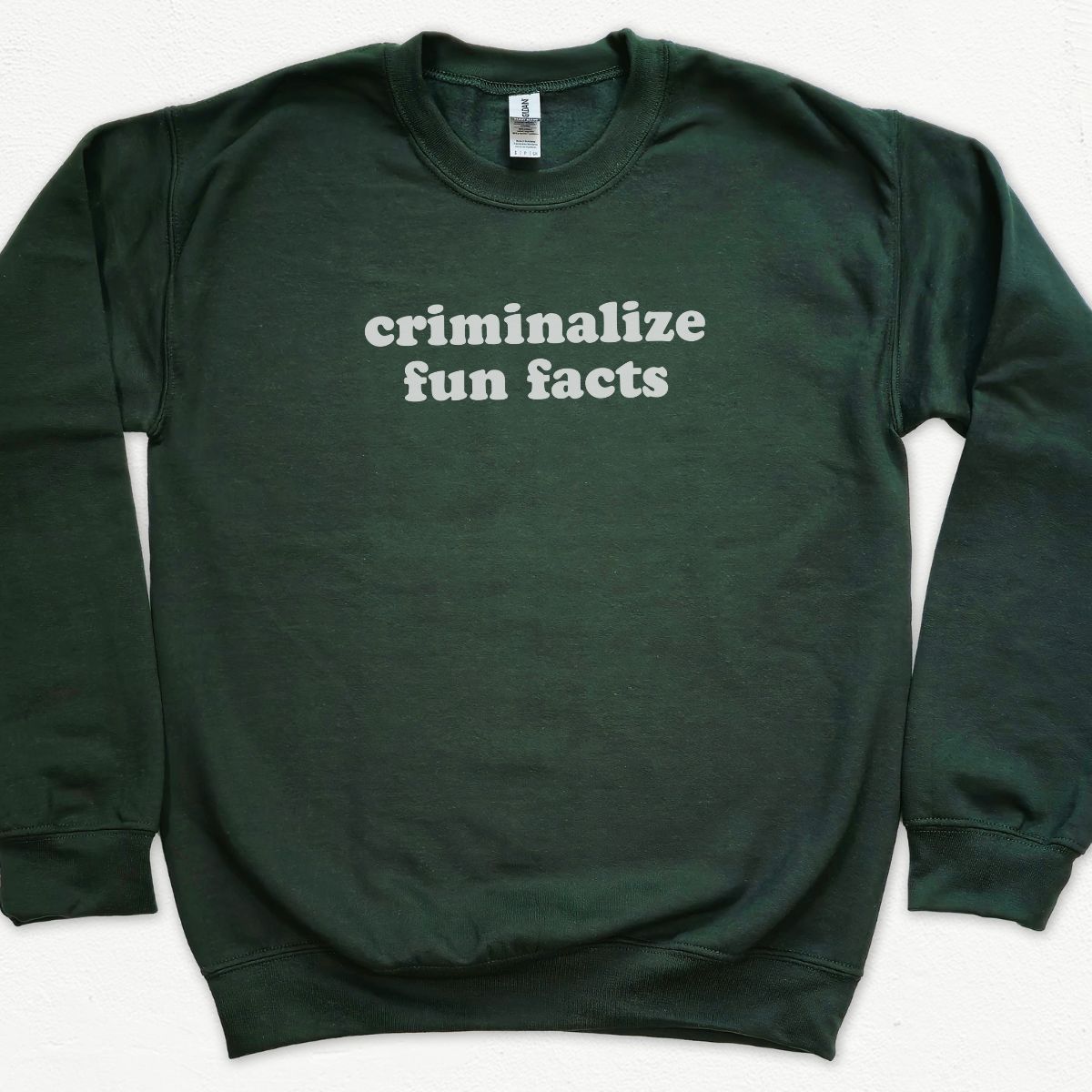 Criminalize Fun Facts Sweatshirt