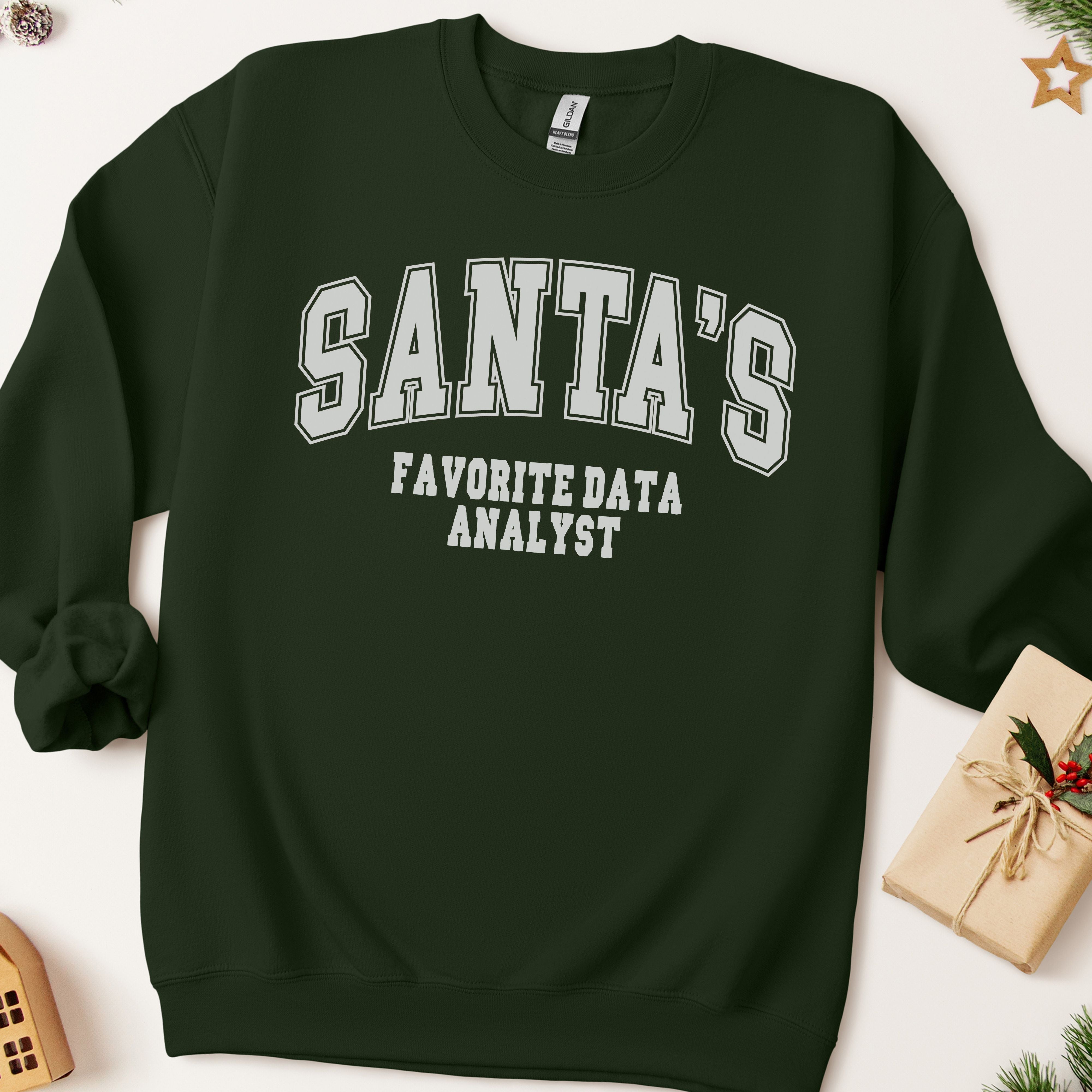 Santa's Favorite Data Analyst Christmas Sweatshirt