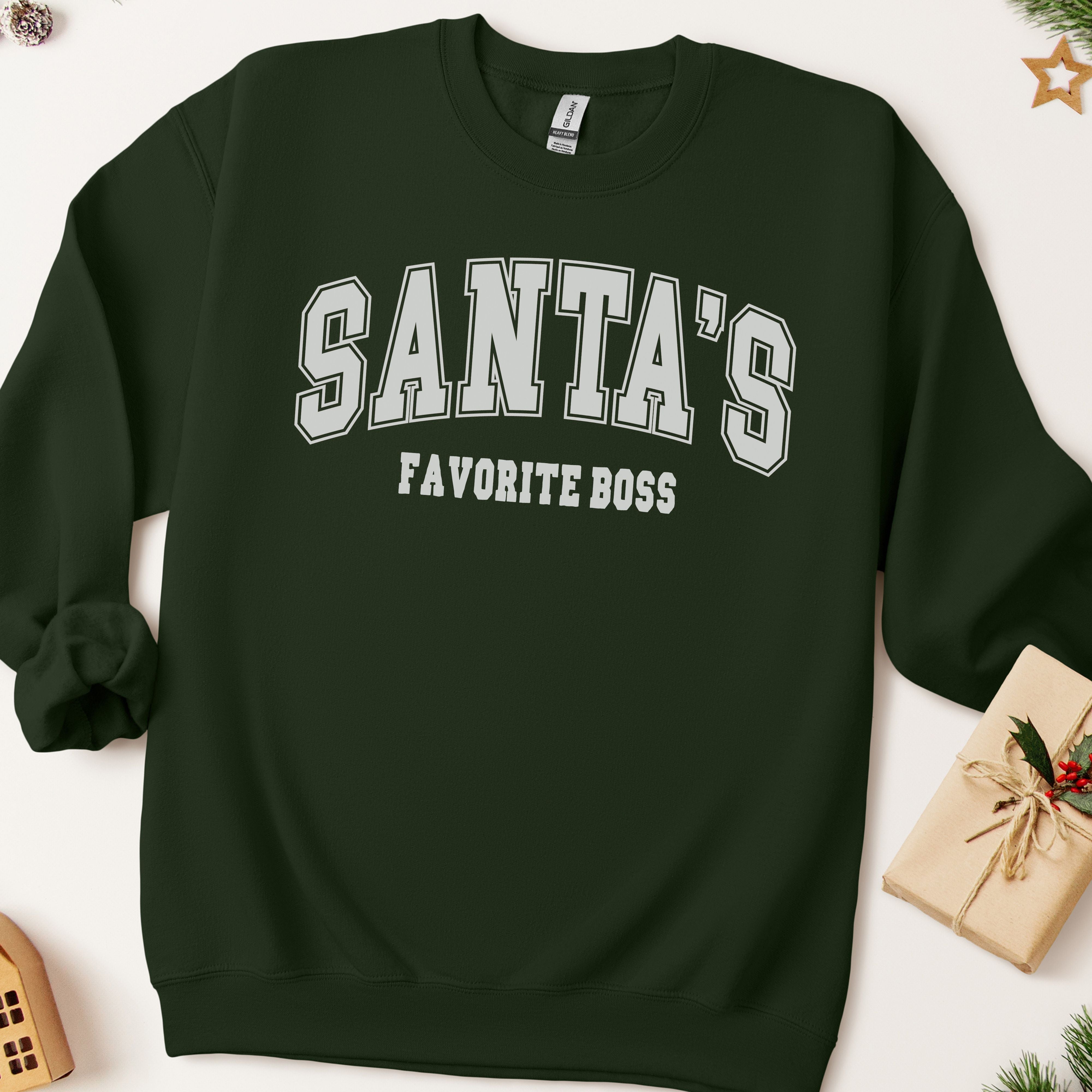 Santa's Favorite Boss Christmas Sweatshirt