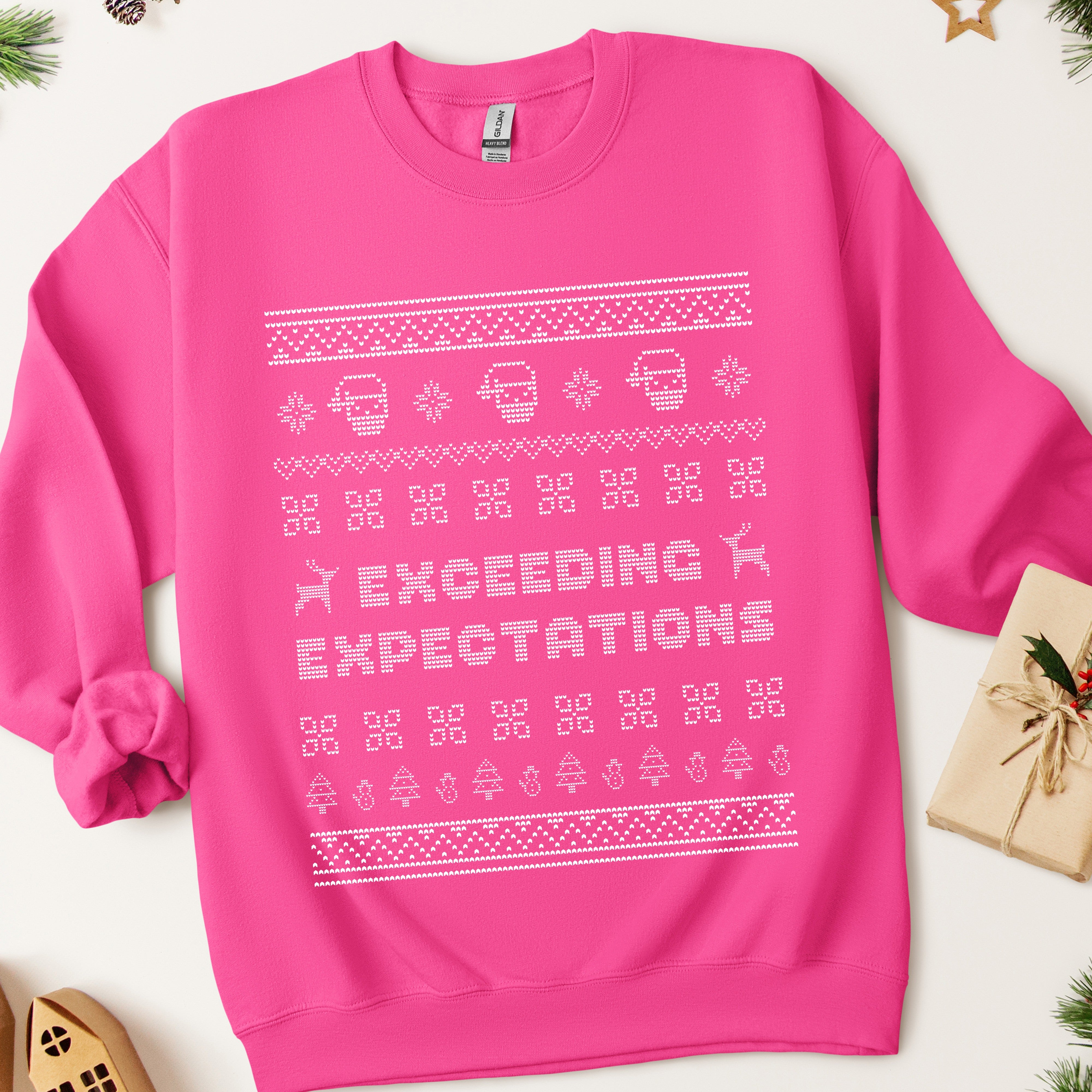 Exceeding Expectations Ugly Sweater Sweatshirt