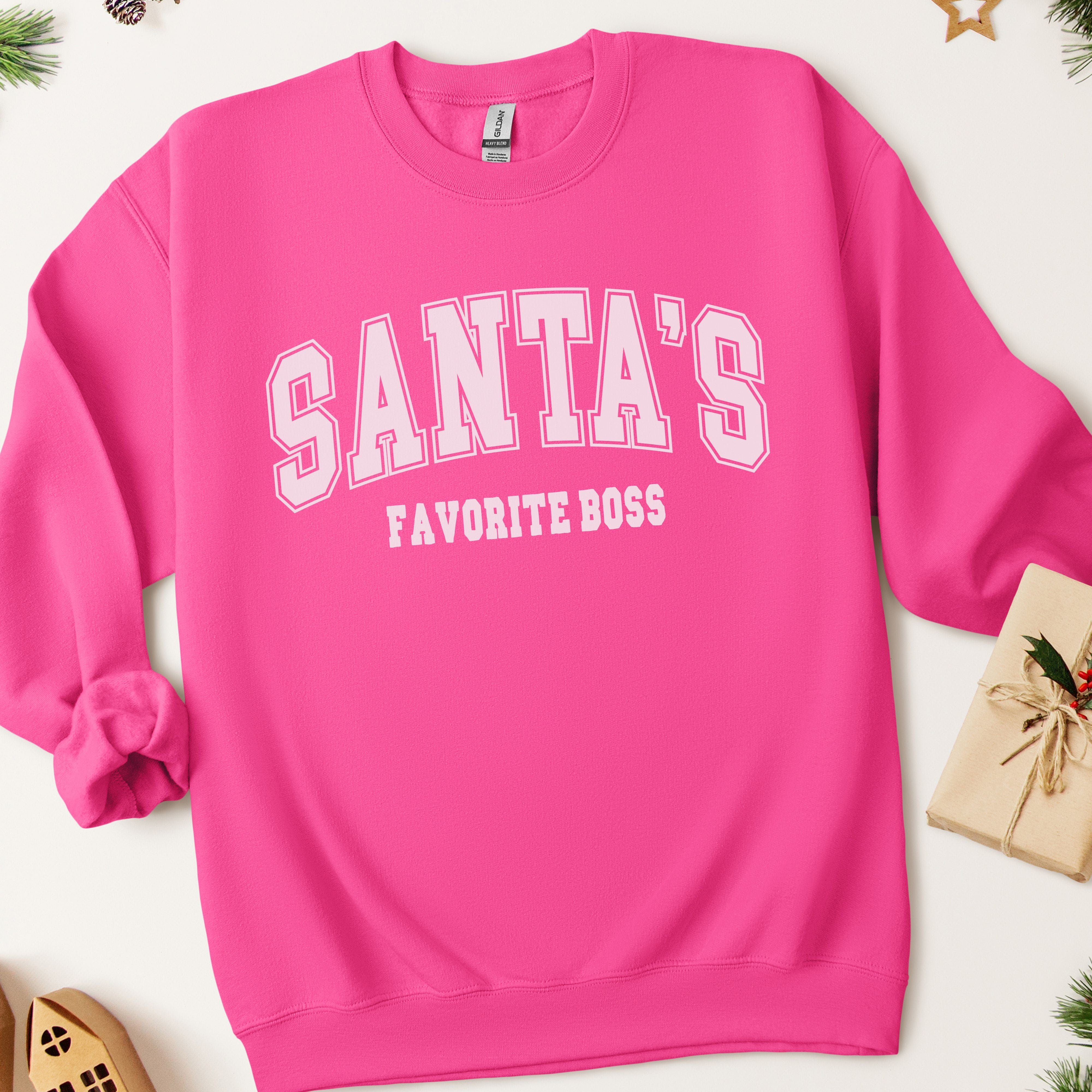 Santa's Favorite Boss Christmas Sweatshirt