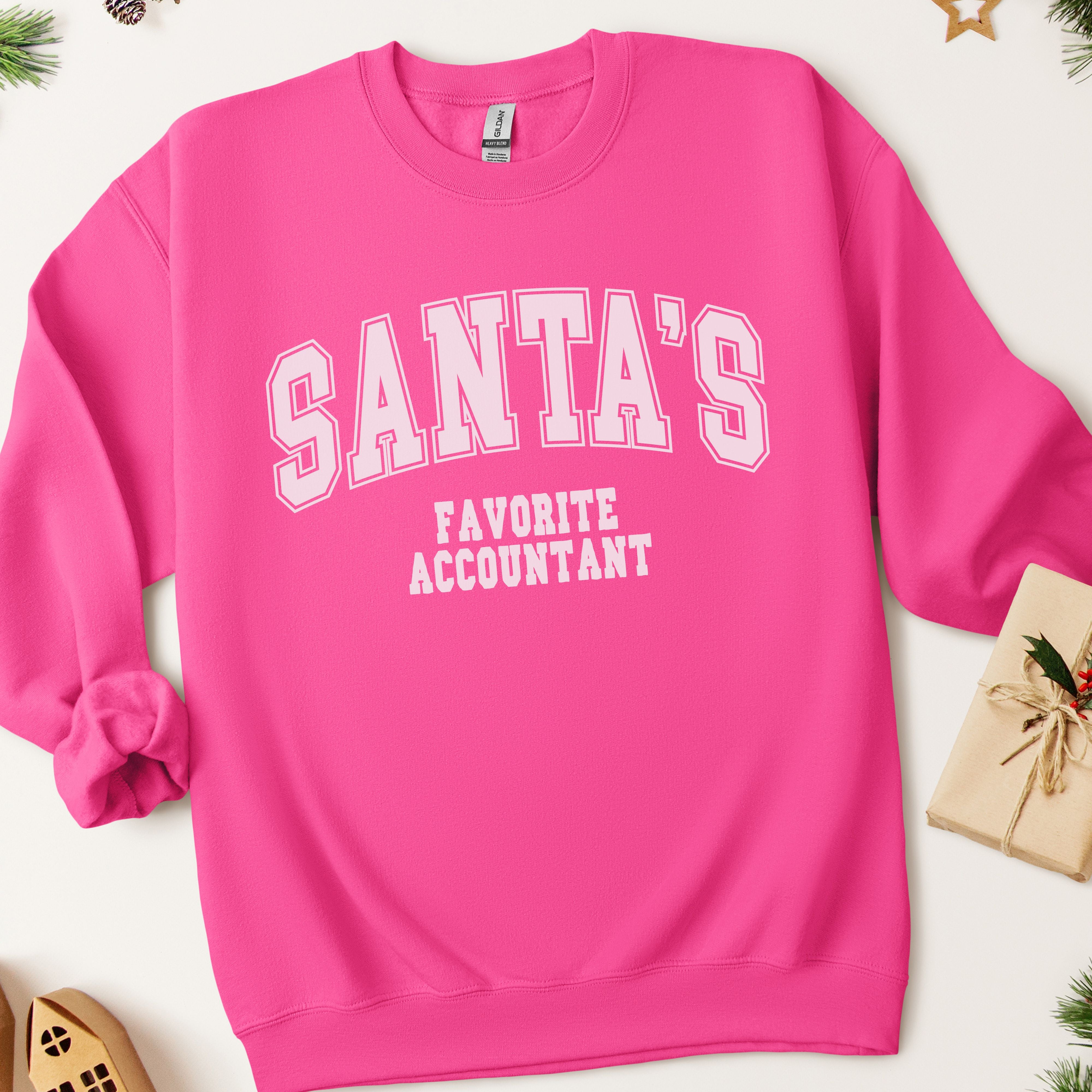 Santa's Favorite Accountant Christmas Sweatshirt