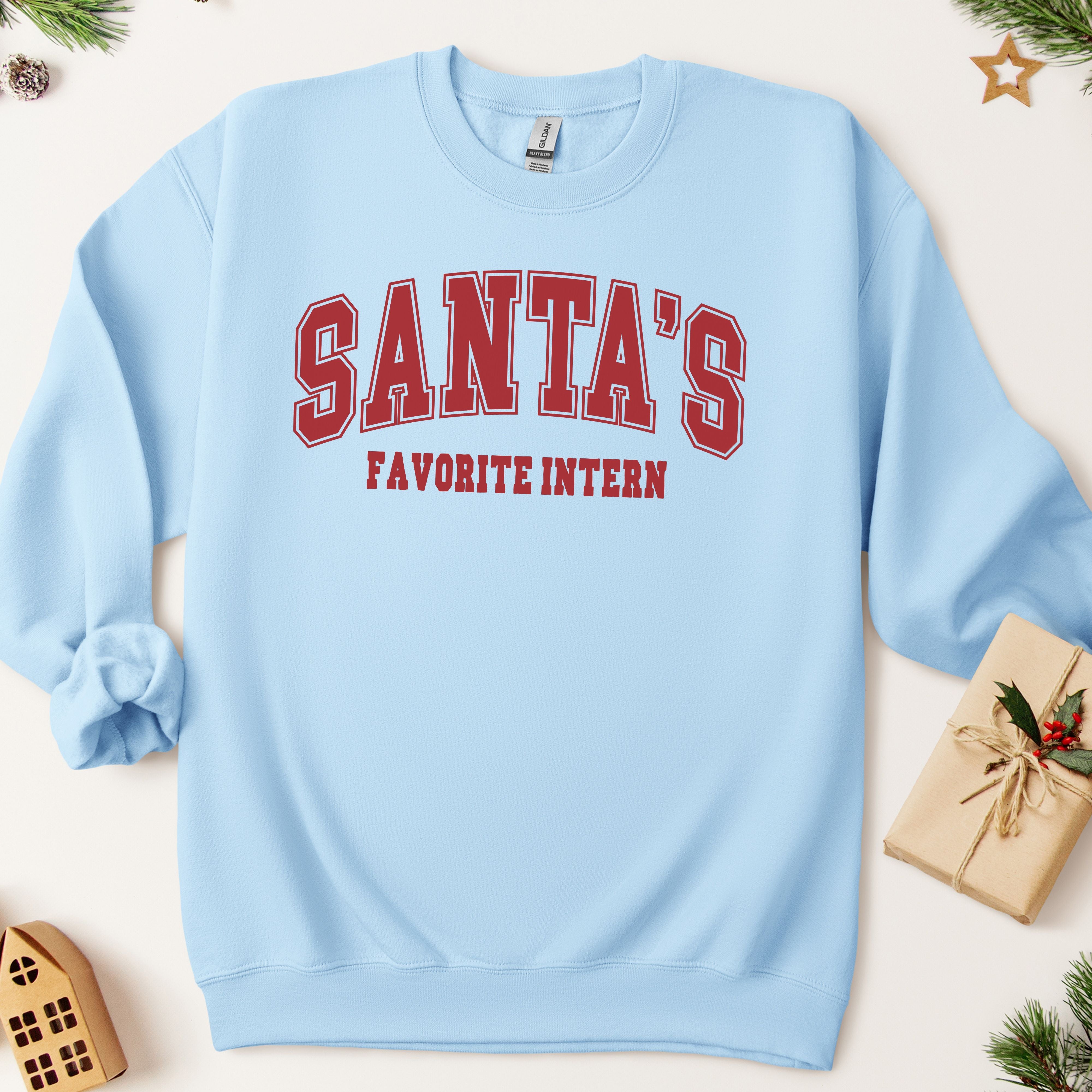 Santa's Favorite Intern Christmas Sweatshirt