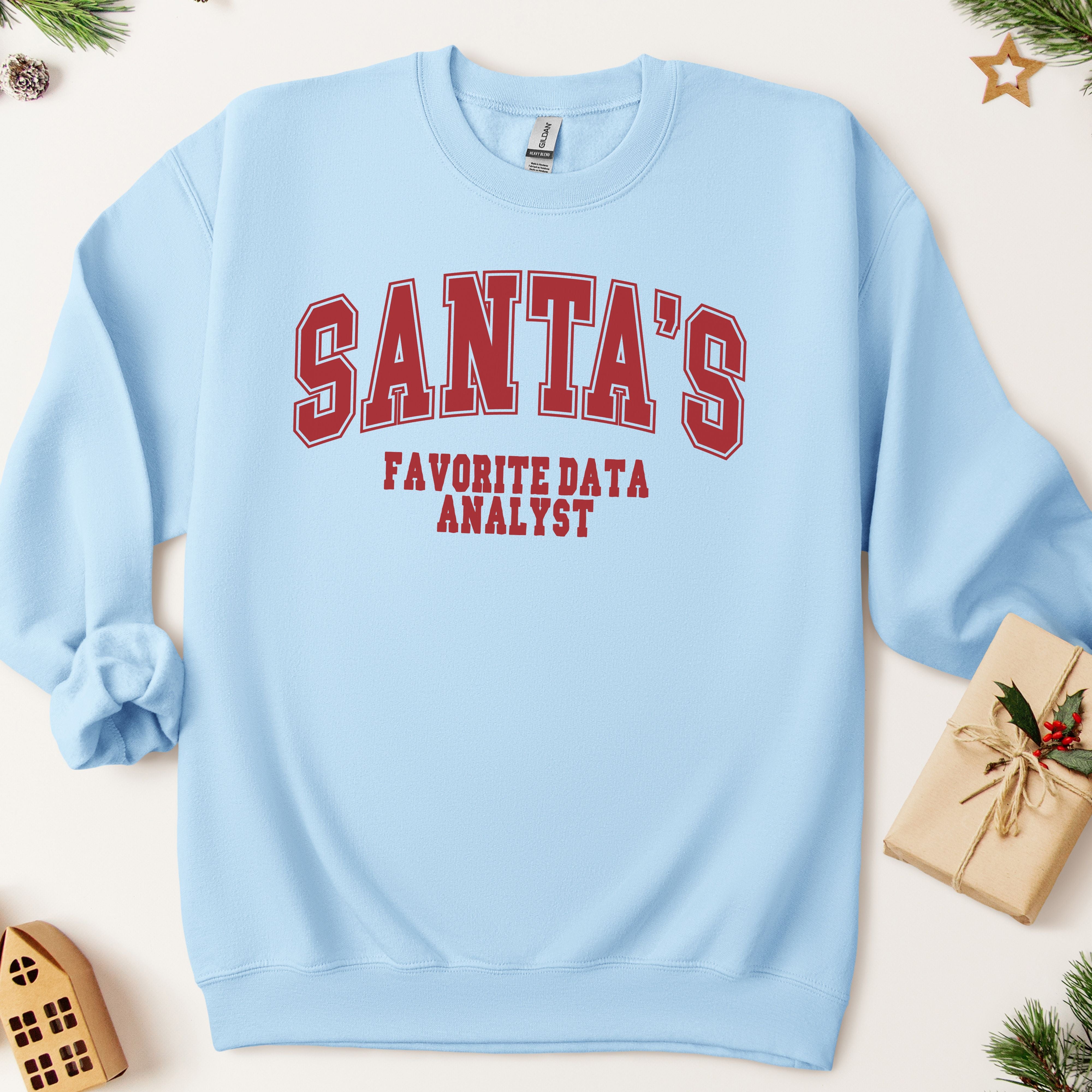 Santa's Favorite Data Analyst Christmas Sweatshirt