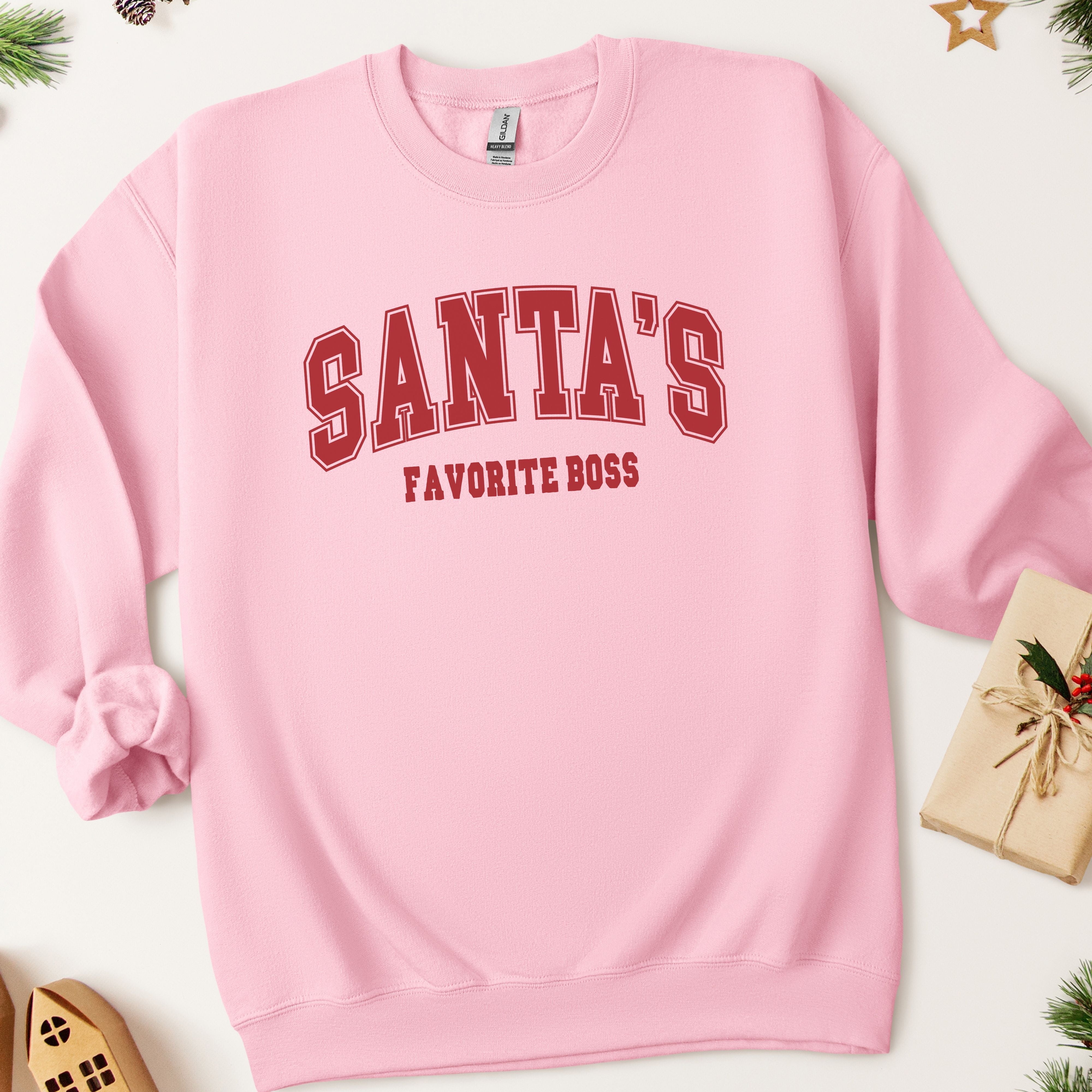 Santa's Favorite Boss Christmas Sweatshirt