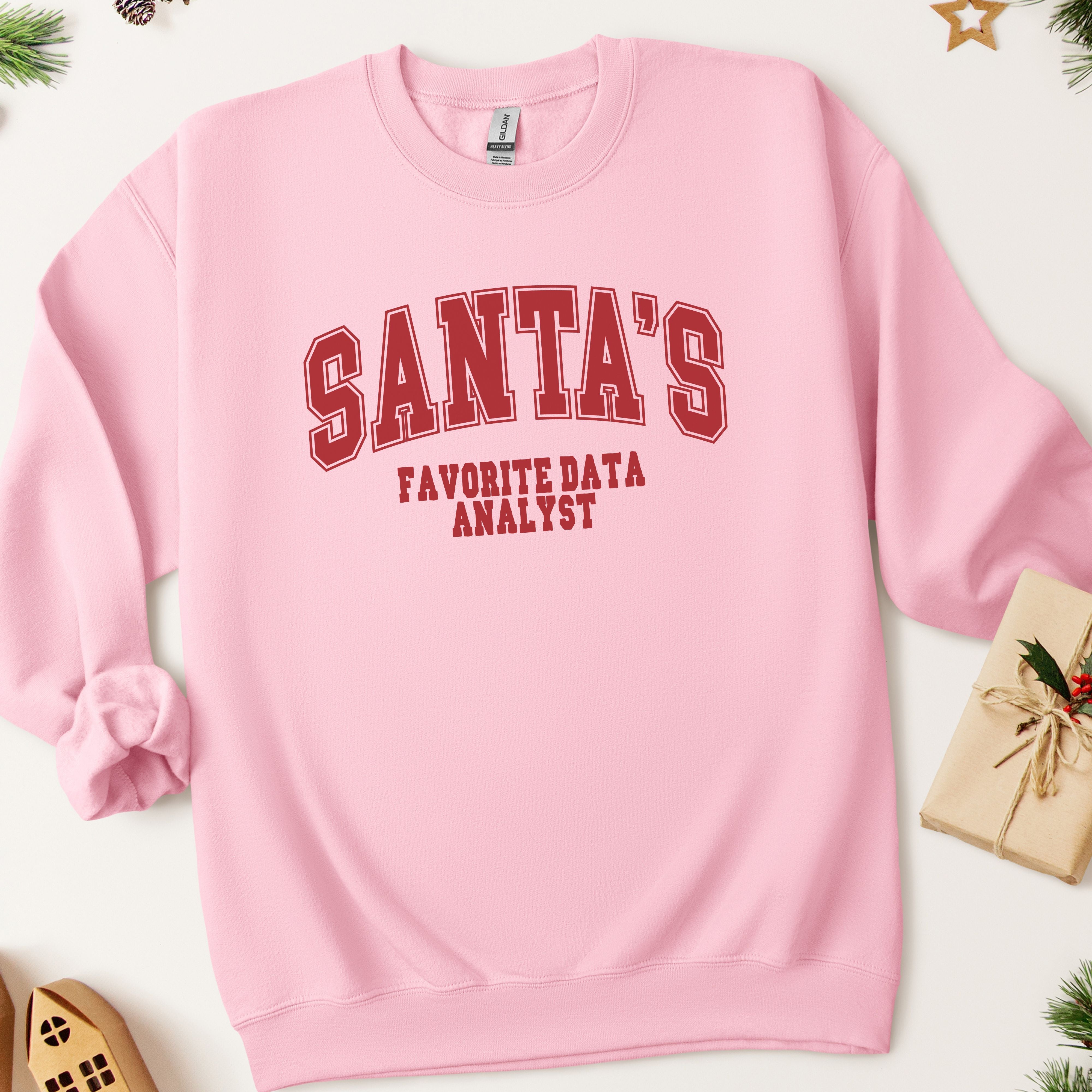 Santa's Favorite Data Analyst Christmas Sweatshirt