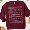 Exceeding Expectations Ugly Sweater Sweatshirt