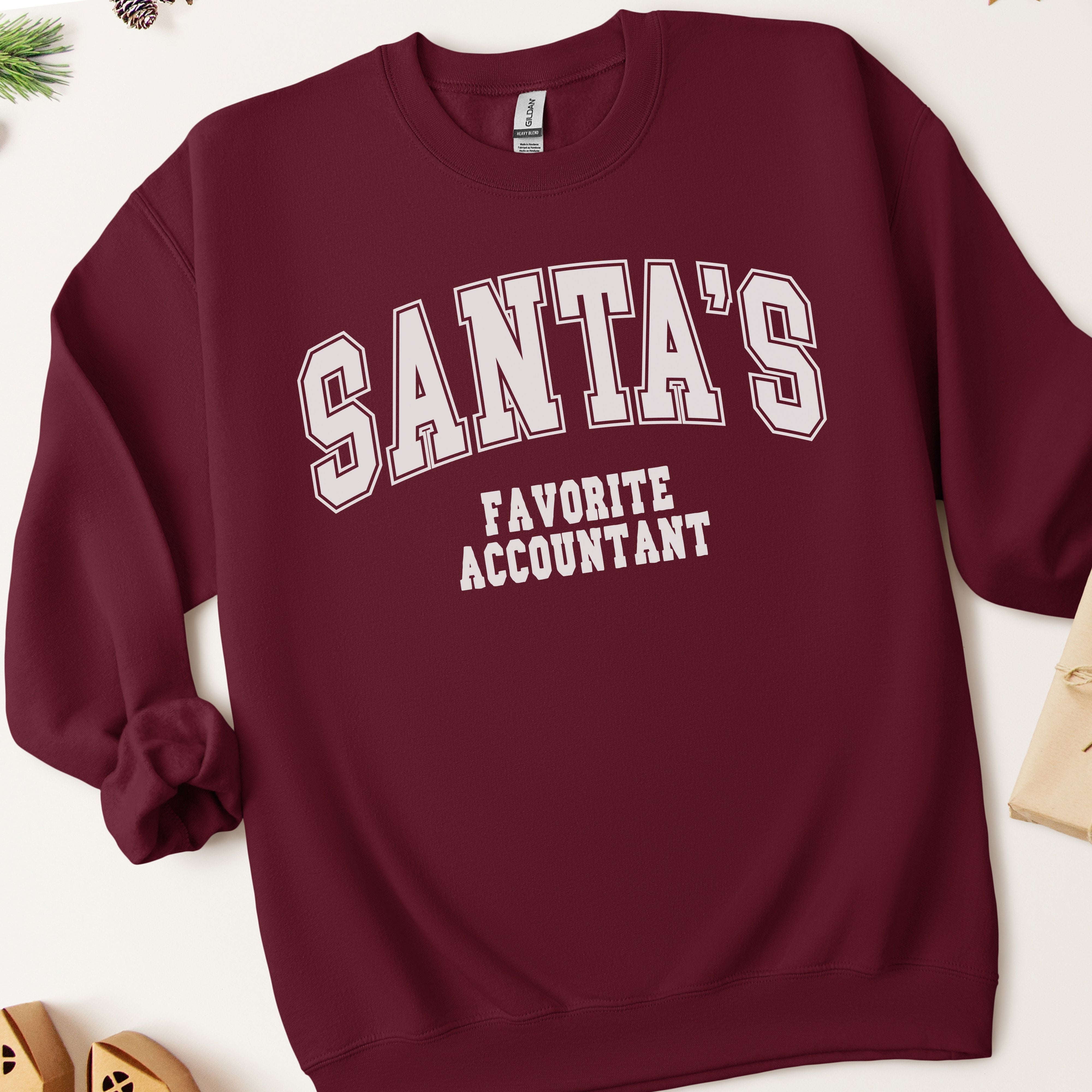 Santa's Favorite Accountant Christmas Sweatshirt