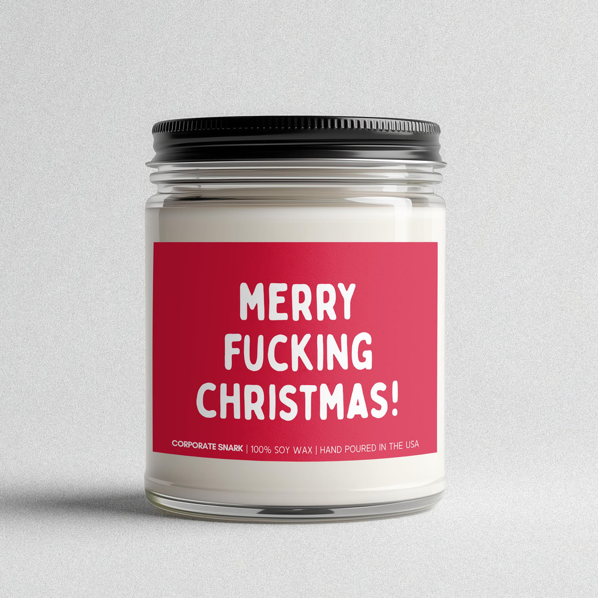 Merry Fucking Christmas Candle