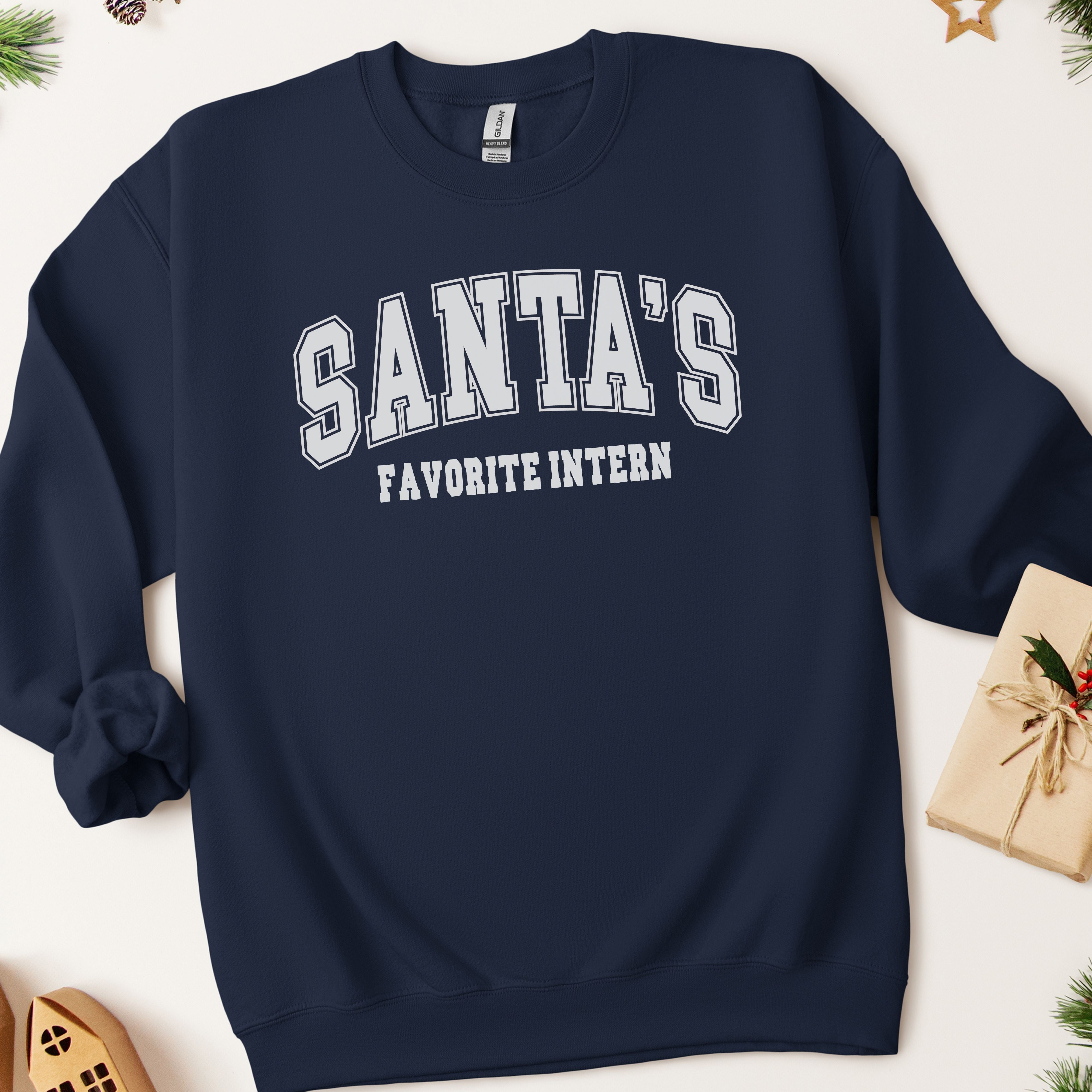 Santa's Favorite Intern Christmas Sweatshirt