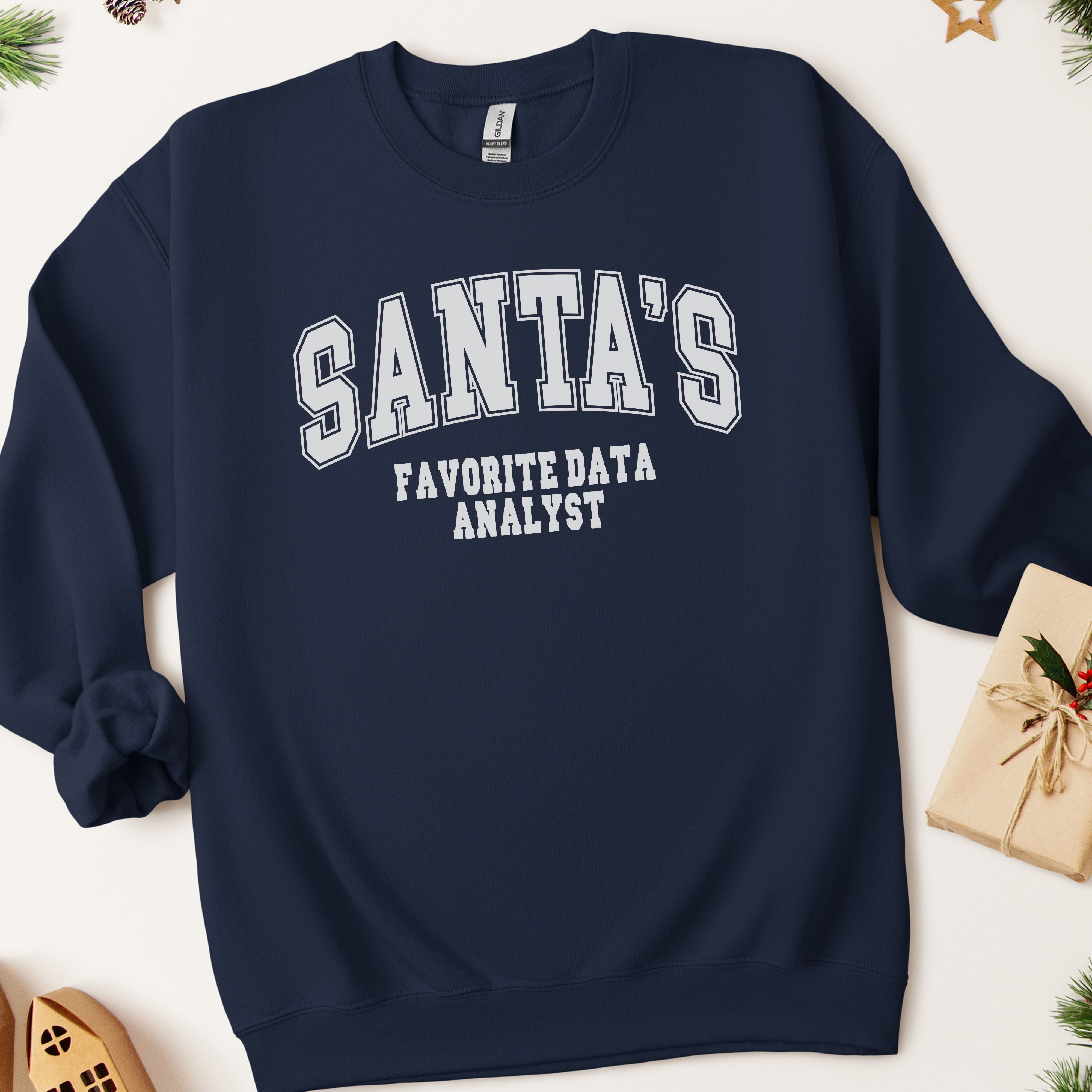 Santa's Favorite Data Analyst Christmas Sweatshirt