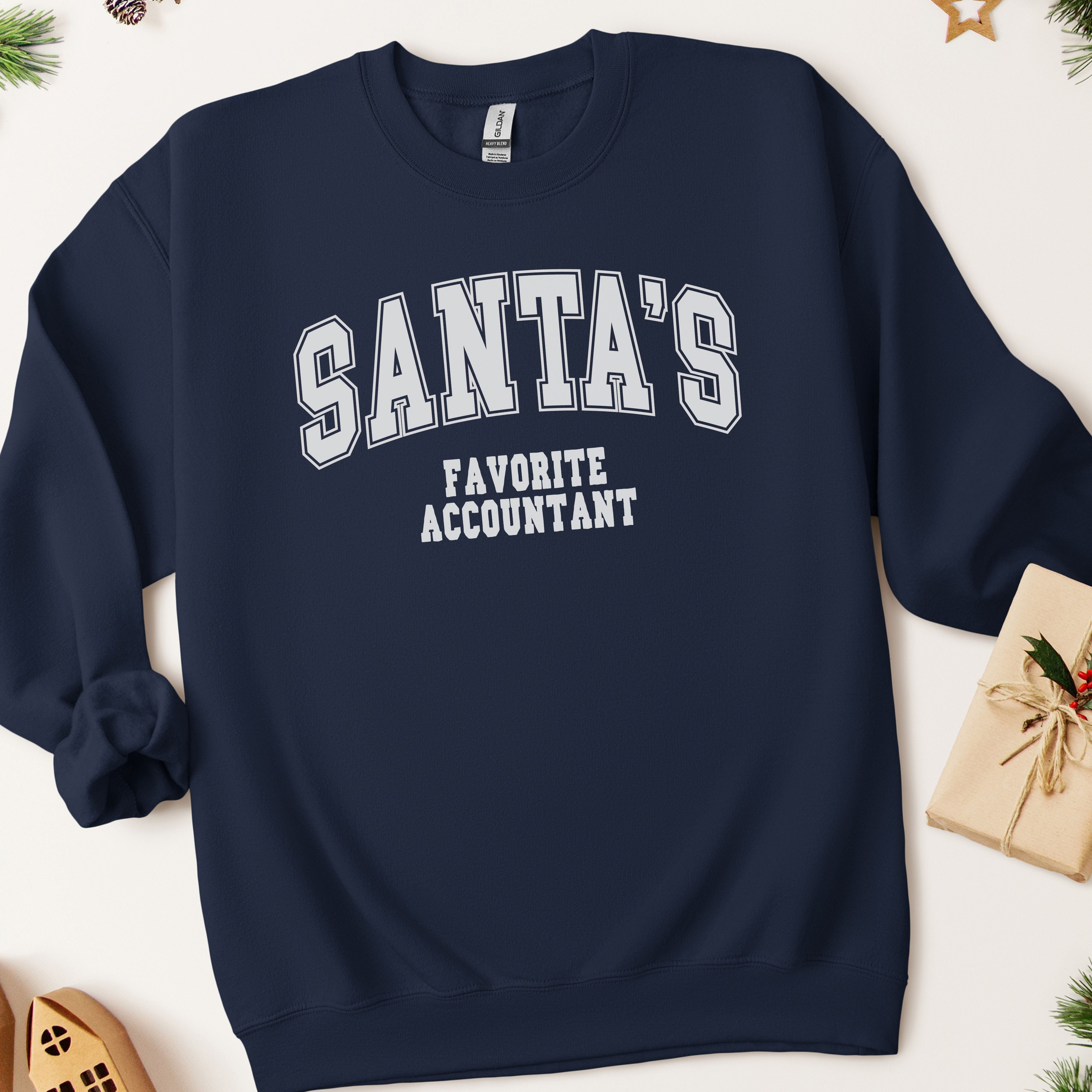 Santa's Favorite Accountant Christmas Sweatshirt