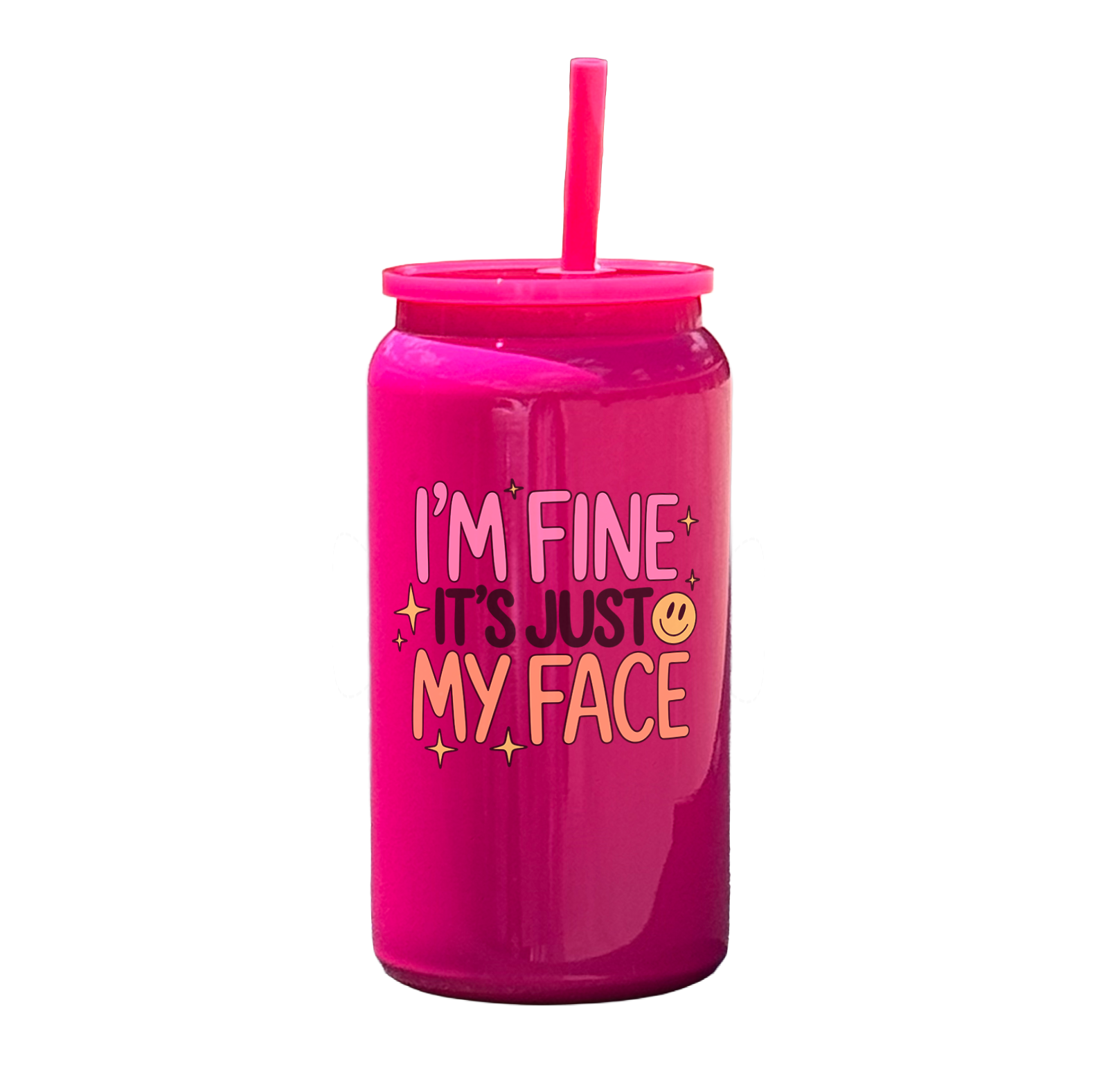 I'm Fine It's Just My Face Tumbler