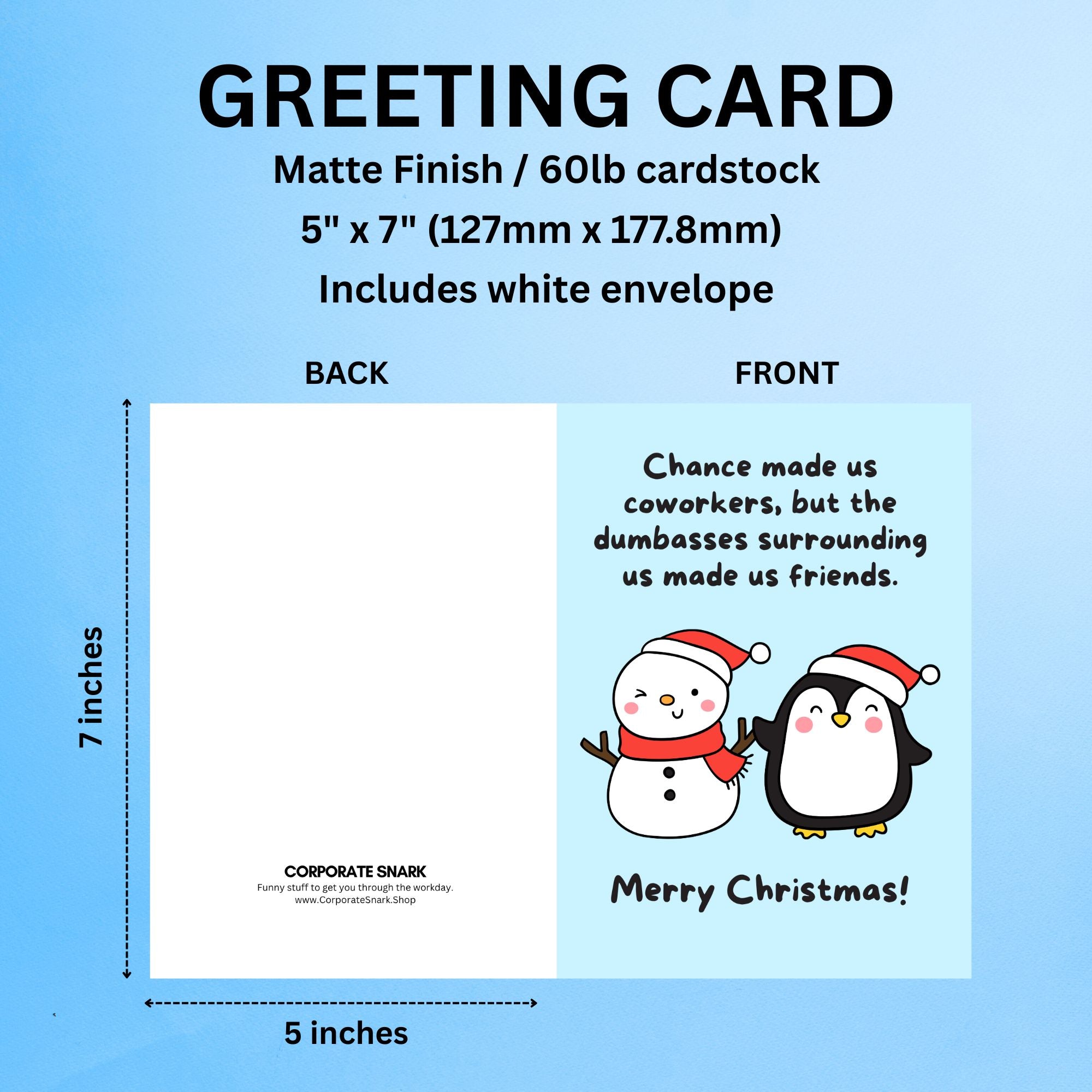 Chance Made Us Coworkers Christmas Card