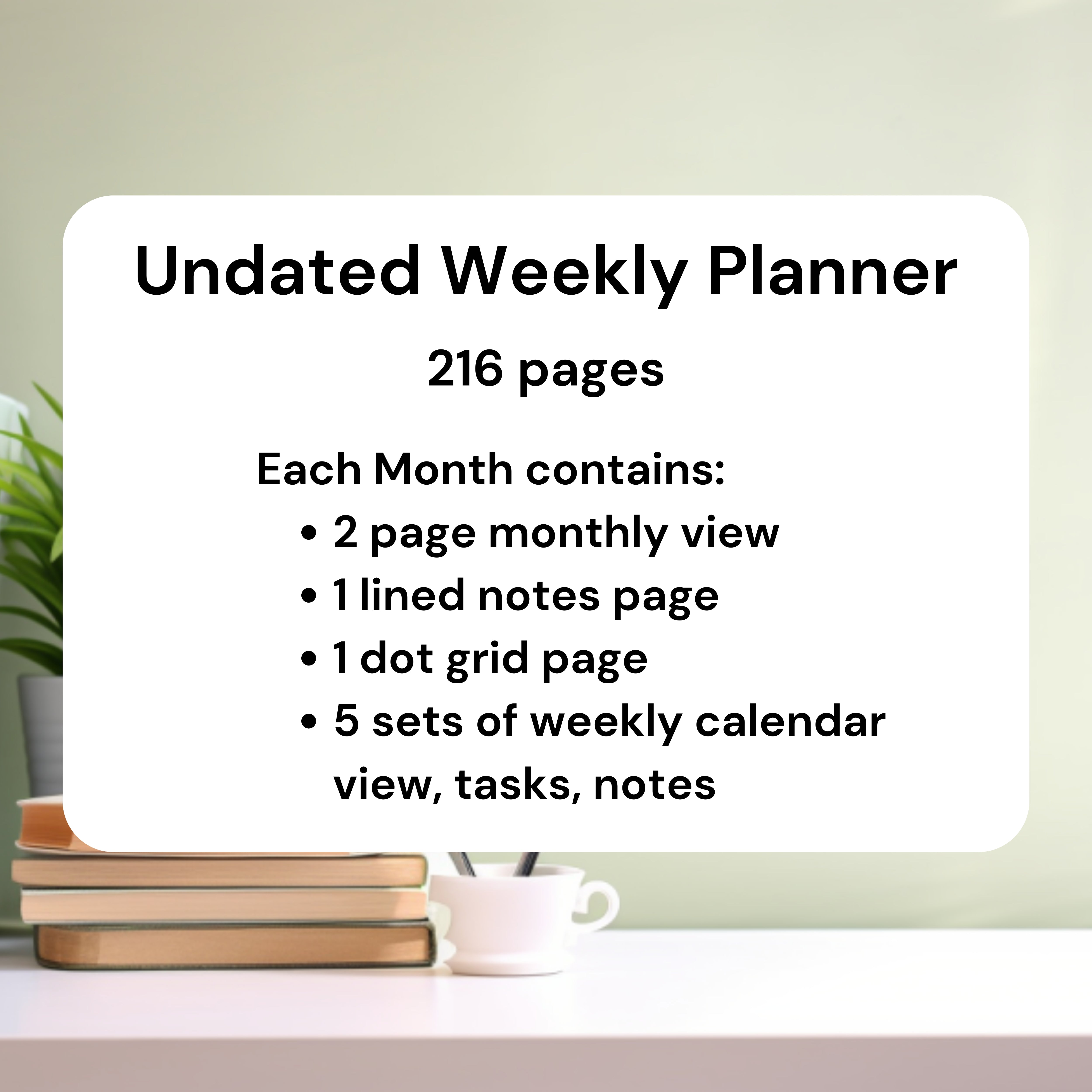 F*ck Off I'm Planning Sh*t Undated Weekly Planner