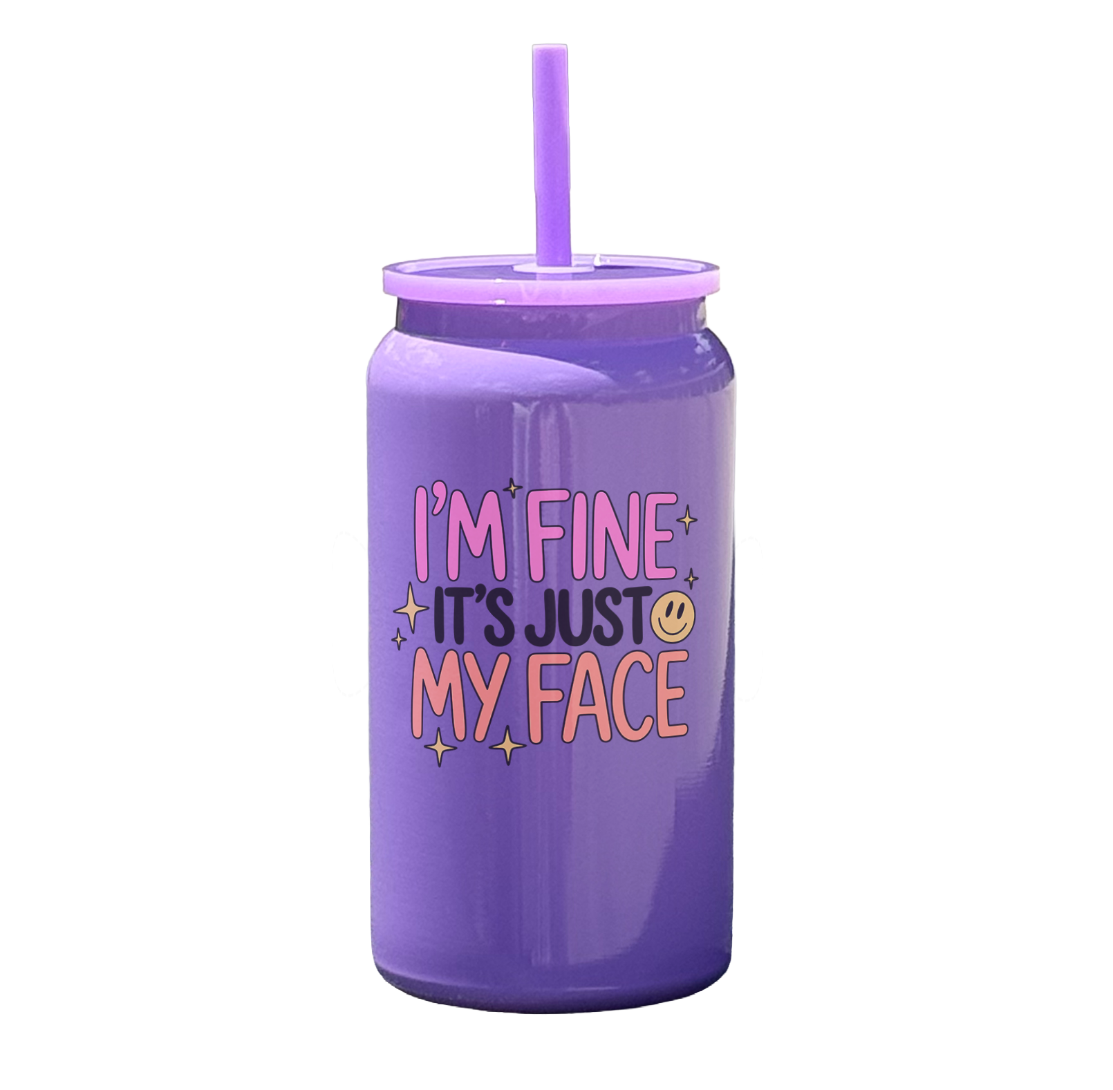 I'm Fine It's Just My Face Tumbler