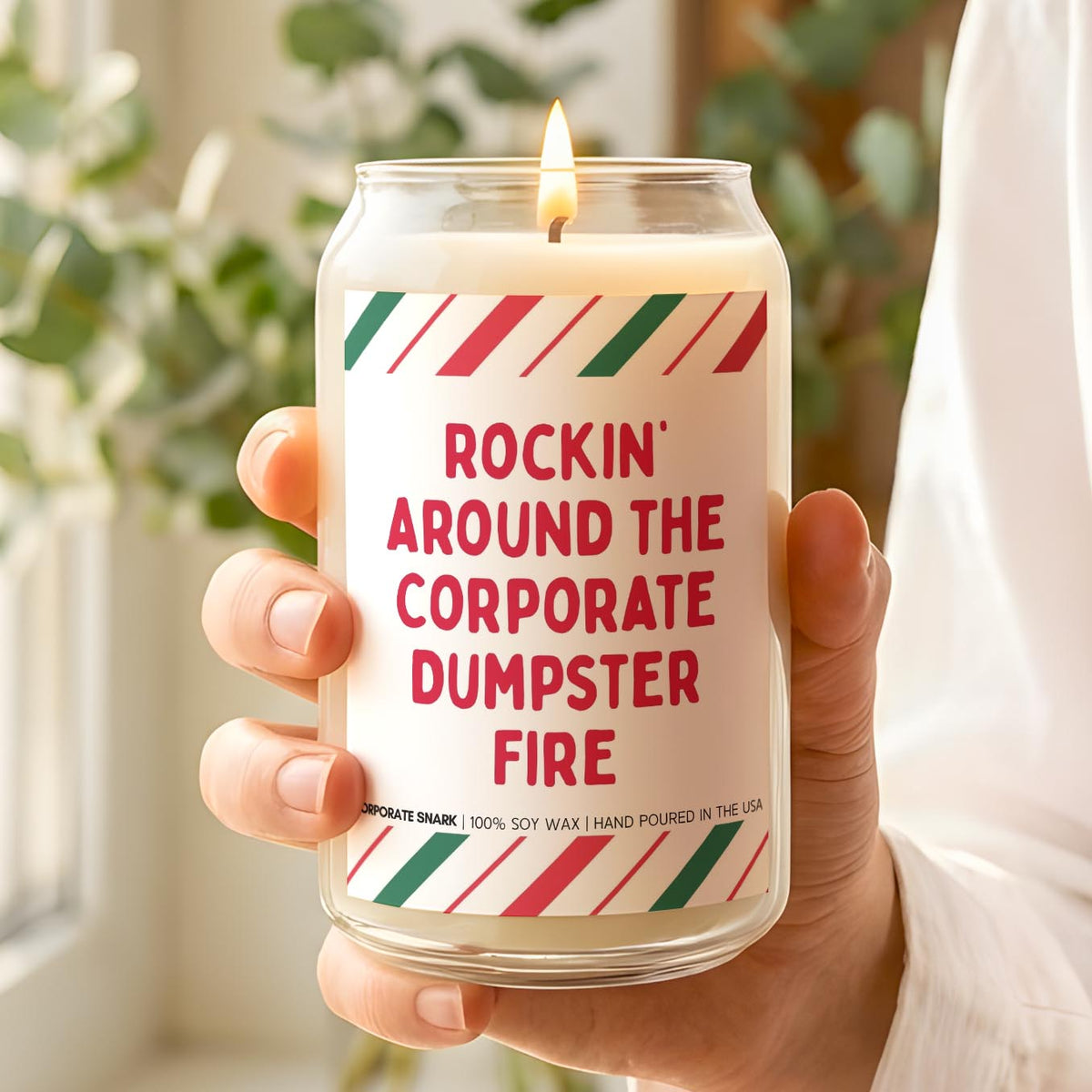 Rockin' Around The Corporate Dumpster Fire Candle