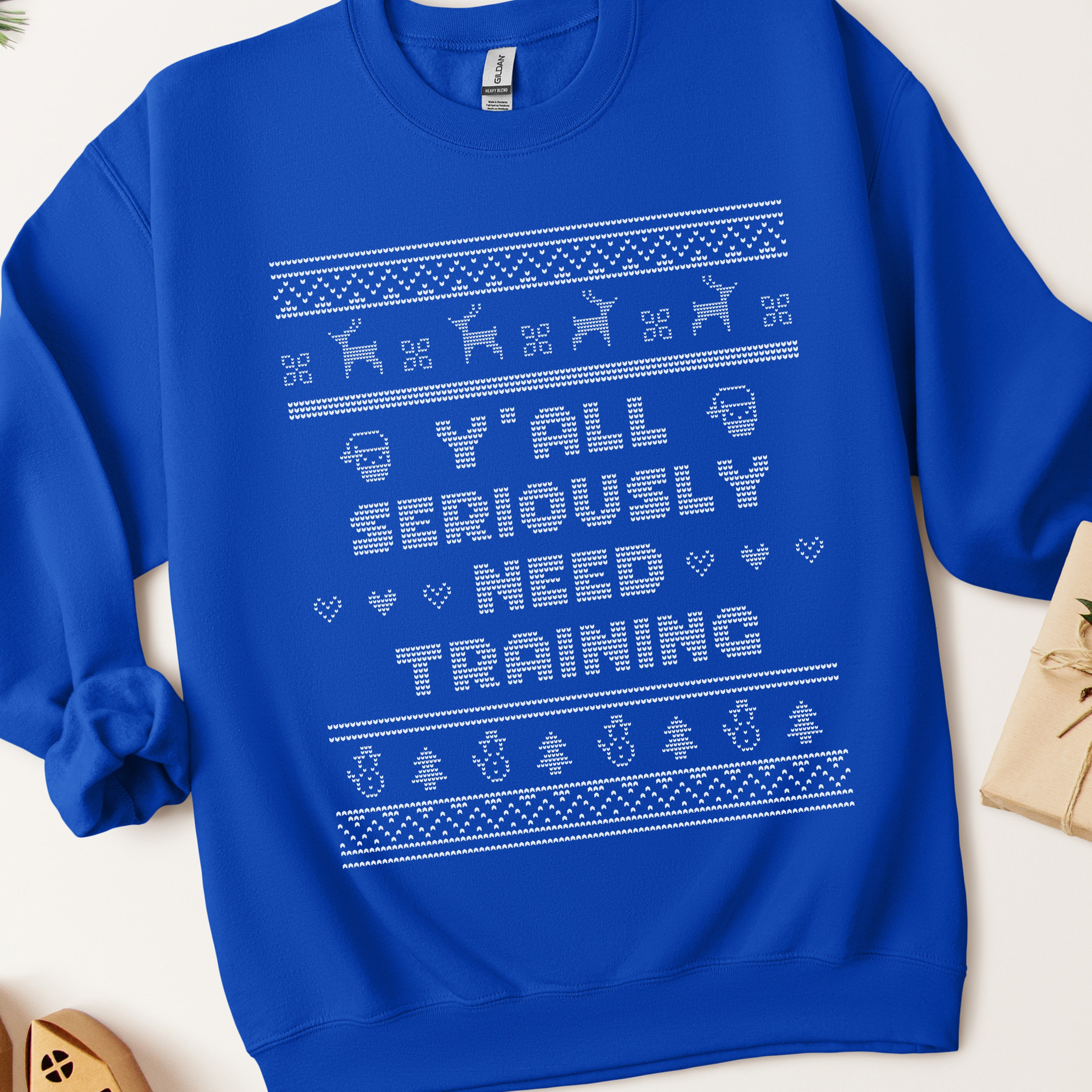 Y'all Need Training Ugly Christmas Sweatshirt