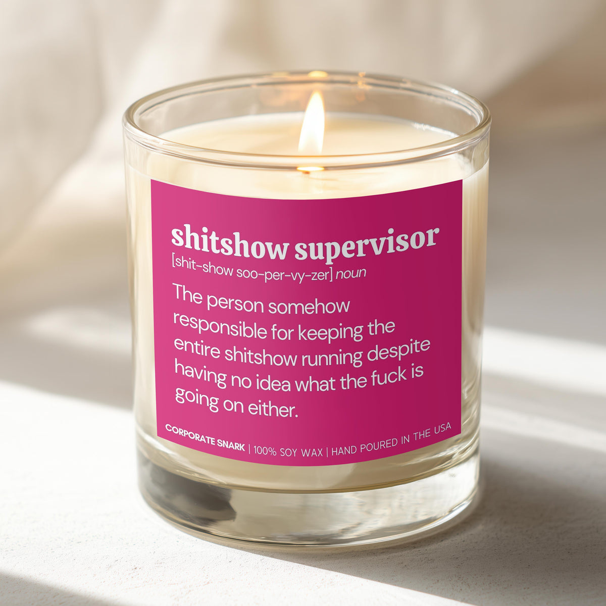 Shitshow Supervisor Candle