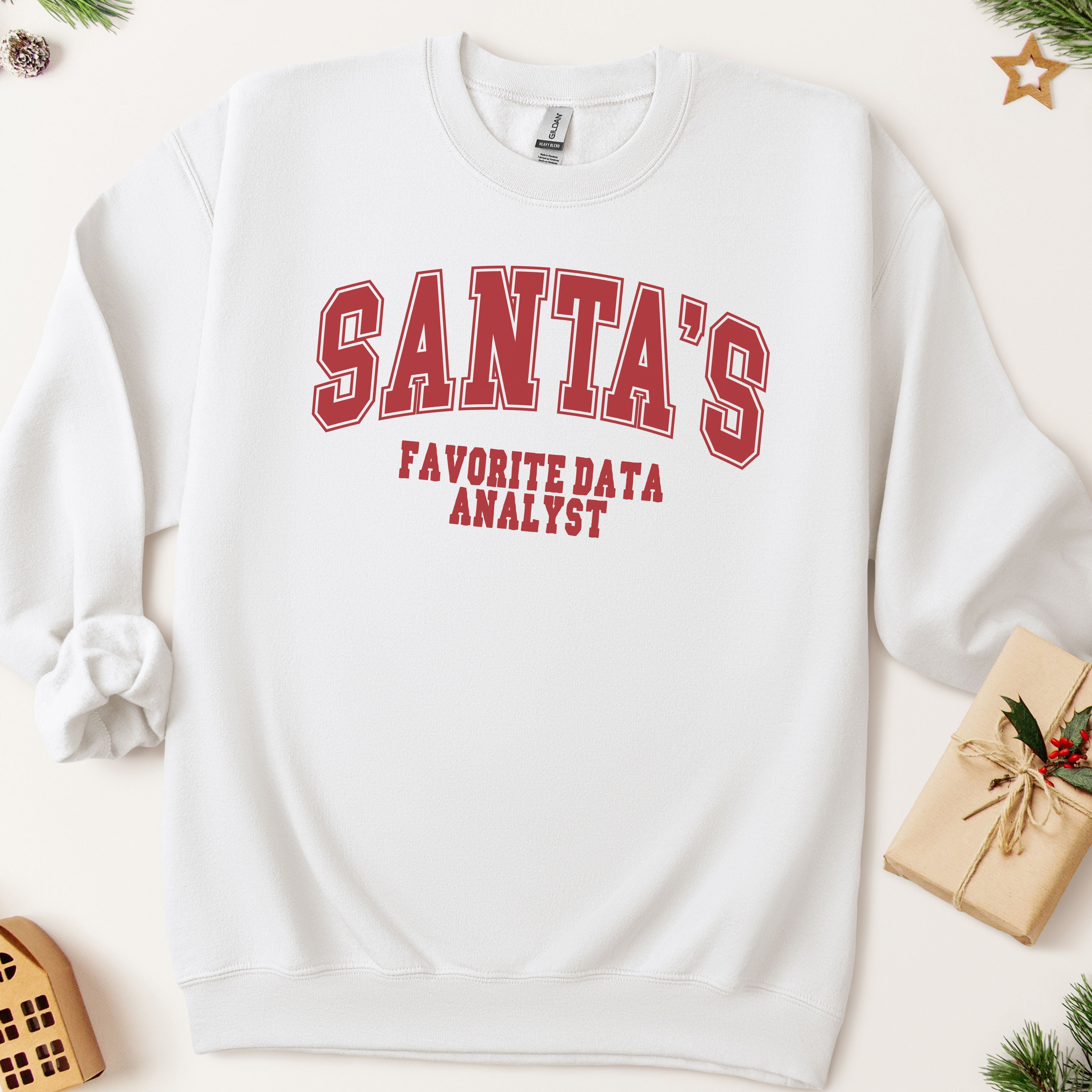 Santa's Favorite Data Analyst Christmas Sweatshirt