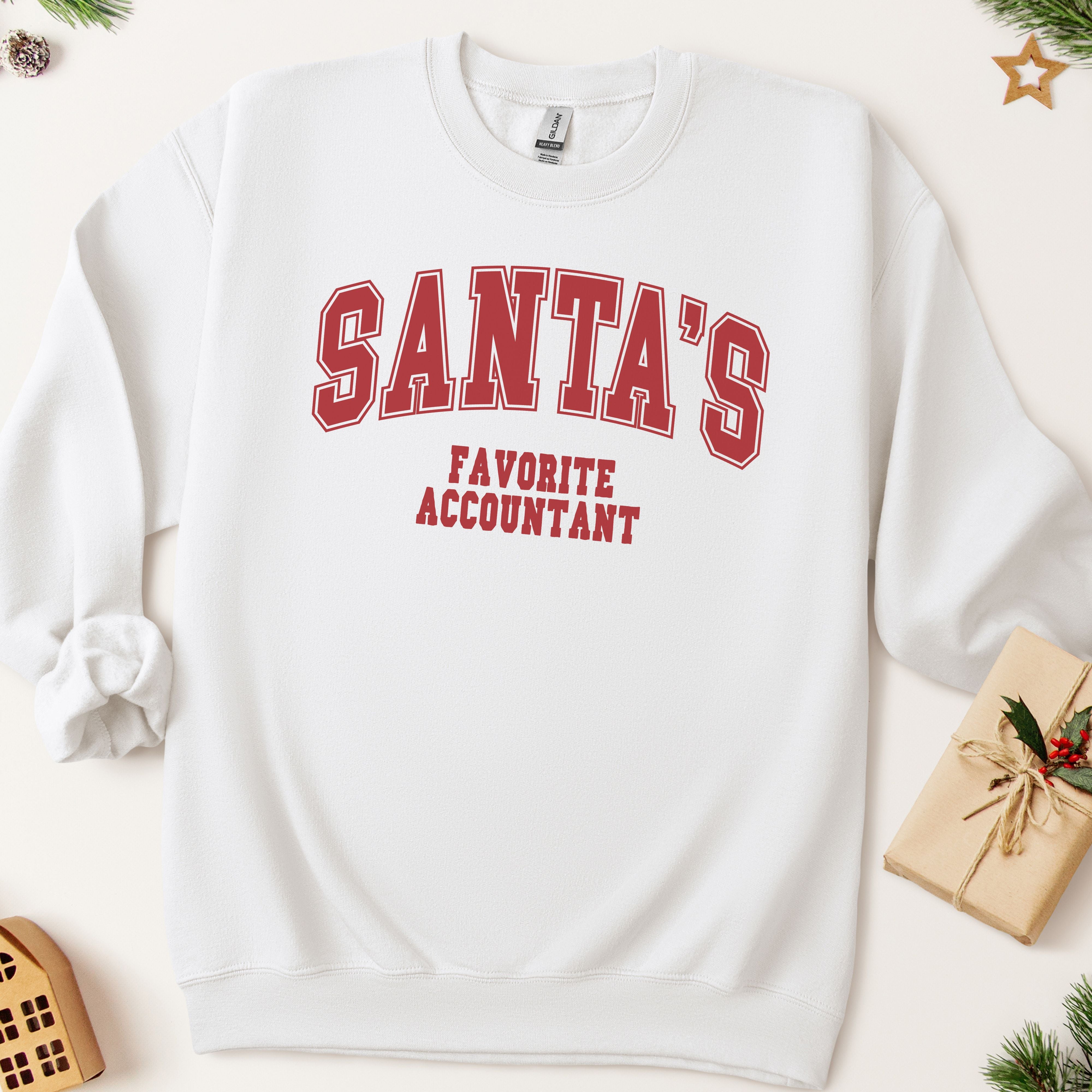 Santa's Favorite Accountant Christmas Sweatshirt