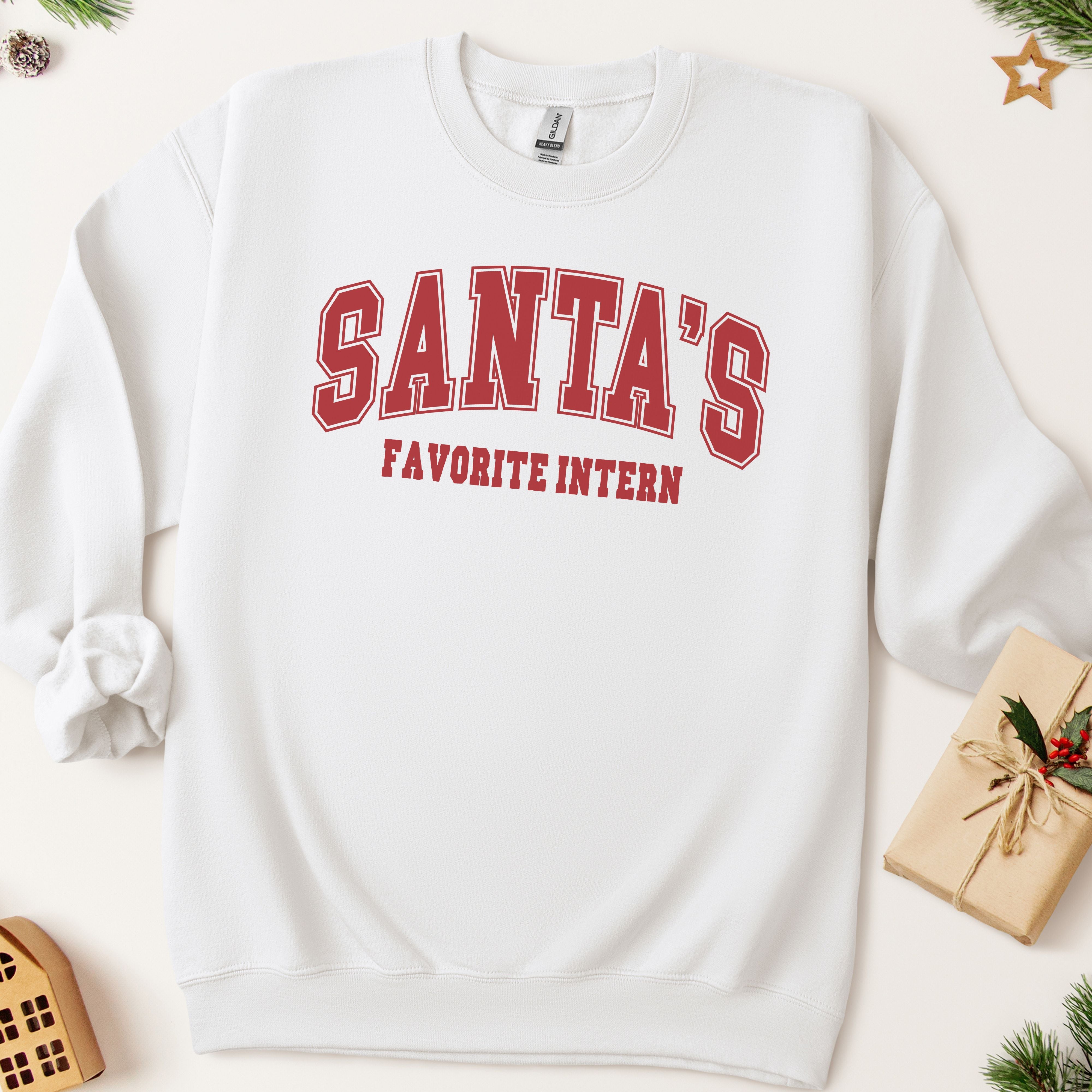 Santa's Favorite Intern Christmas Sweatshirt